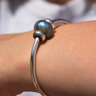 Labradorite Bead Power Bangle