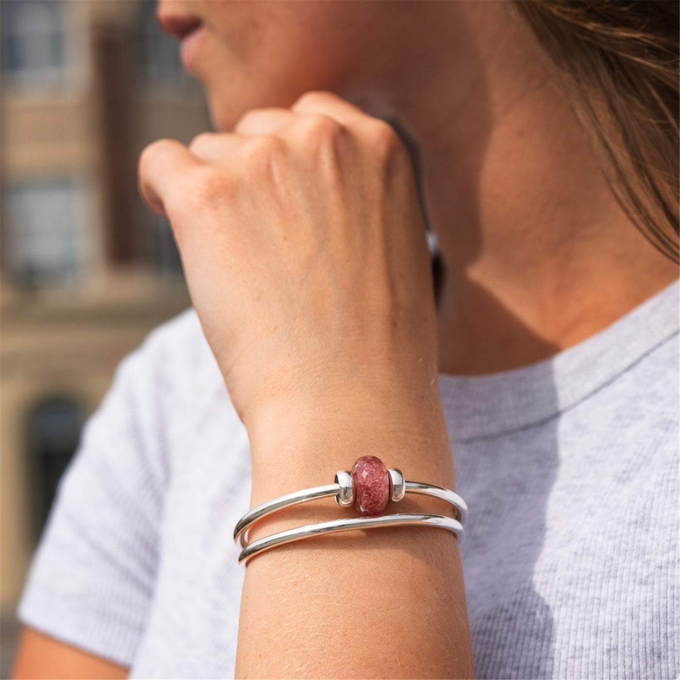 Strawberry Quartz Bead