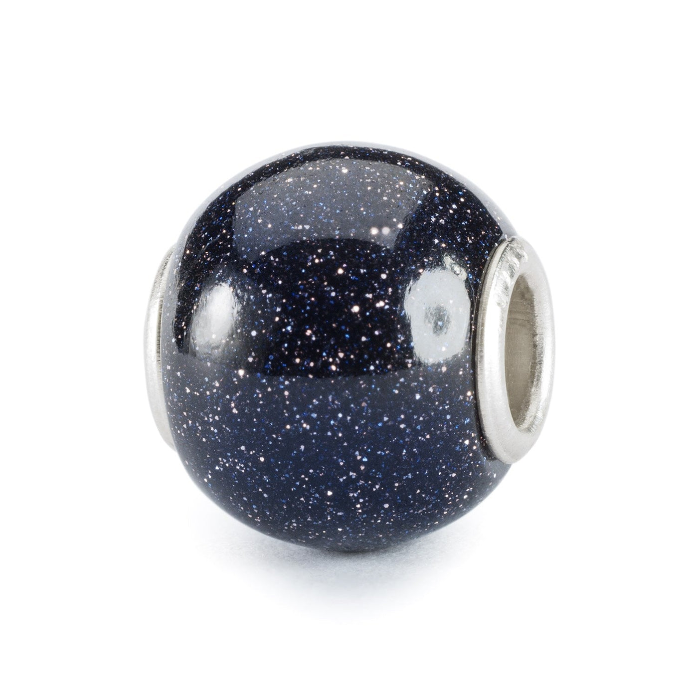 Round Blue Goldstone Bead
