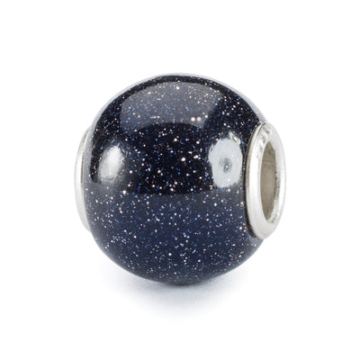 Round Blue Goldstone Bead